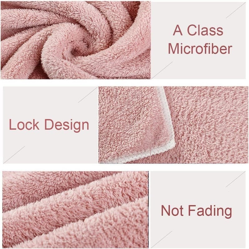 Jseng 3PC Microfiber Hair Towel Caps, Extrame Soft & Ultra Absorbent, Fast Drying Hair Drying Caps Towel Turban Wrap for Wet Hair Women - Image 4
